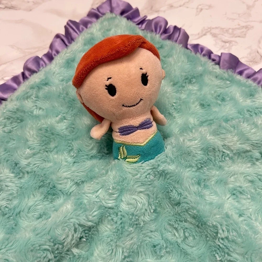 Disney Little Mermaid Ariel Plush Blanket Lovey Security Toy